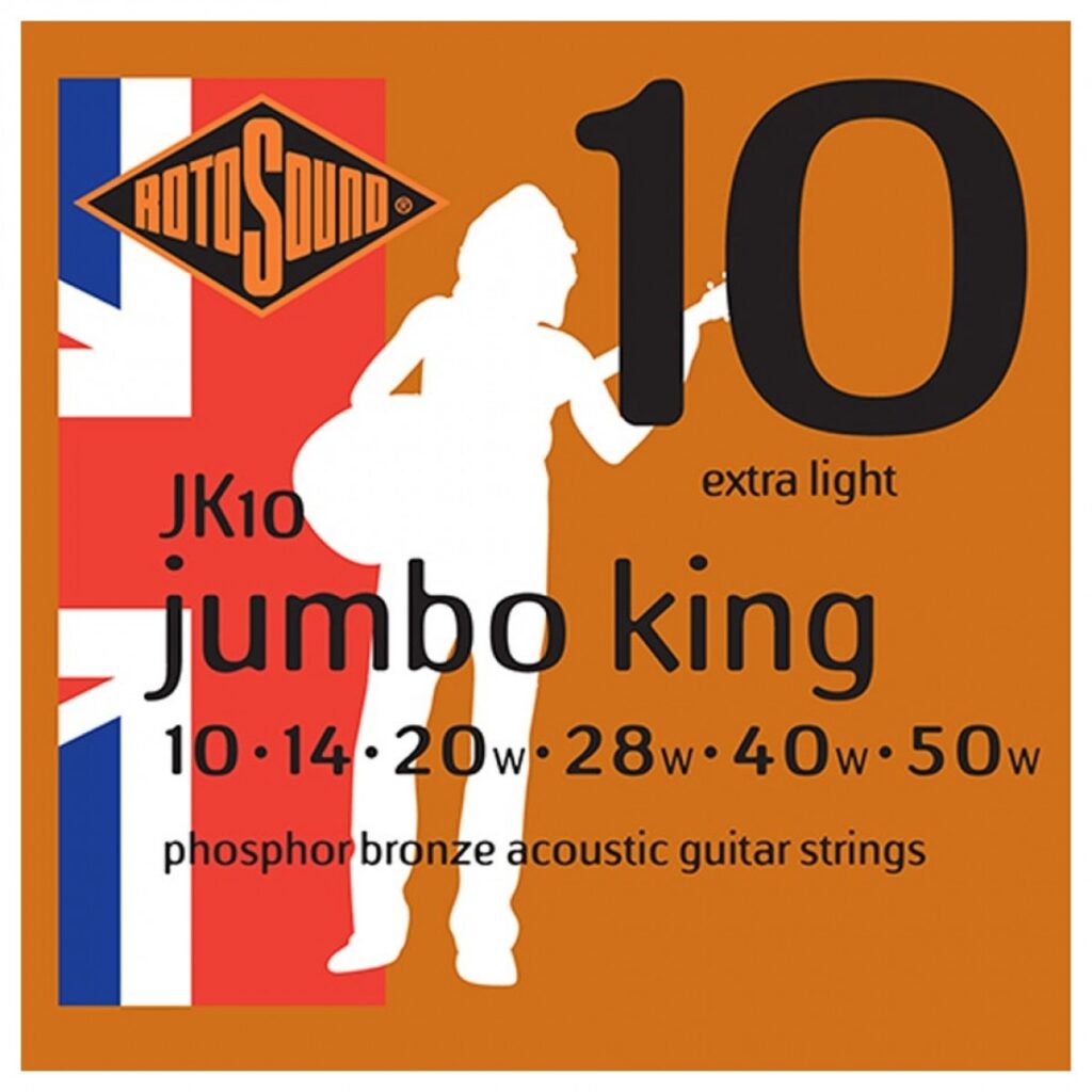 Rotosound Jumbo King JK10 Phosphor Bronze Acoustic Strings 10-50