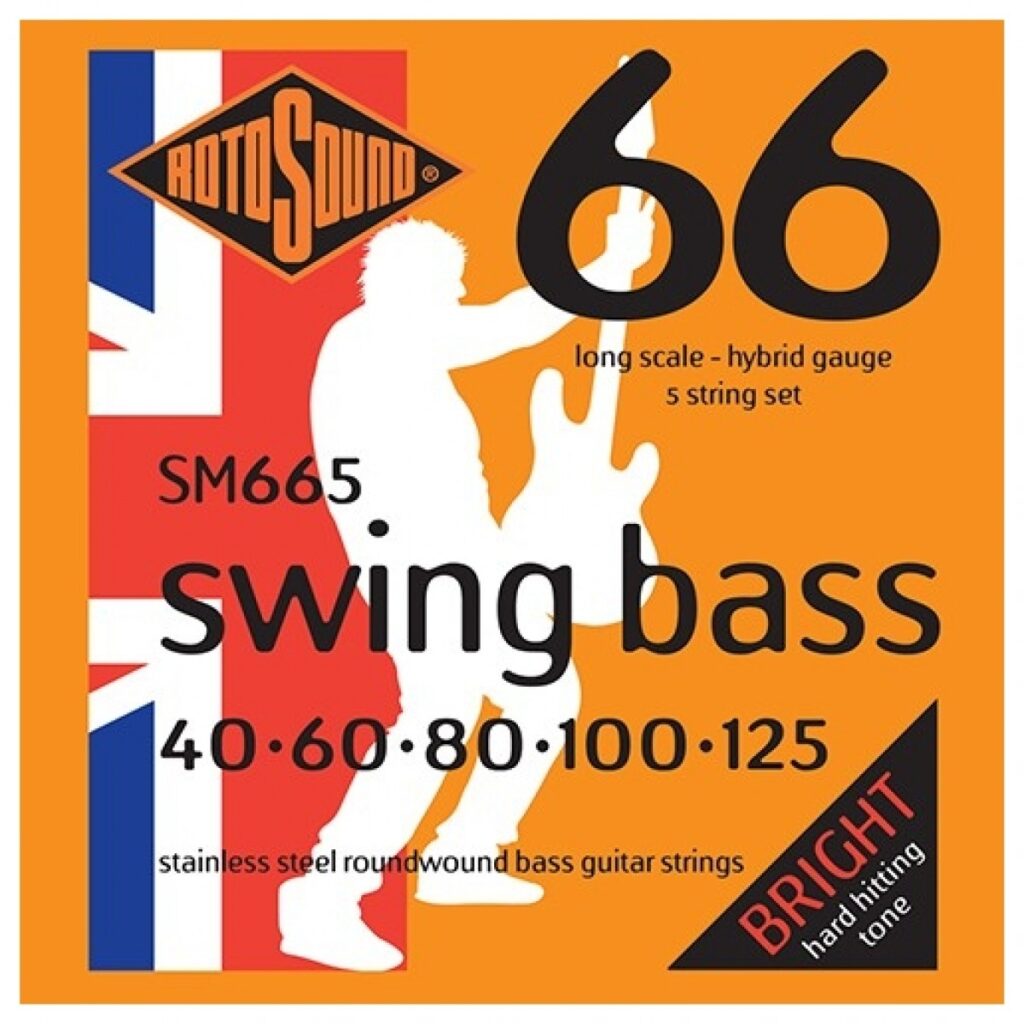 Rotosound Swing Bass 66 Stainless steel 5-String Bass Guitar Strings
