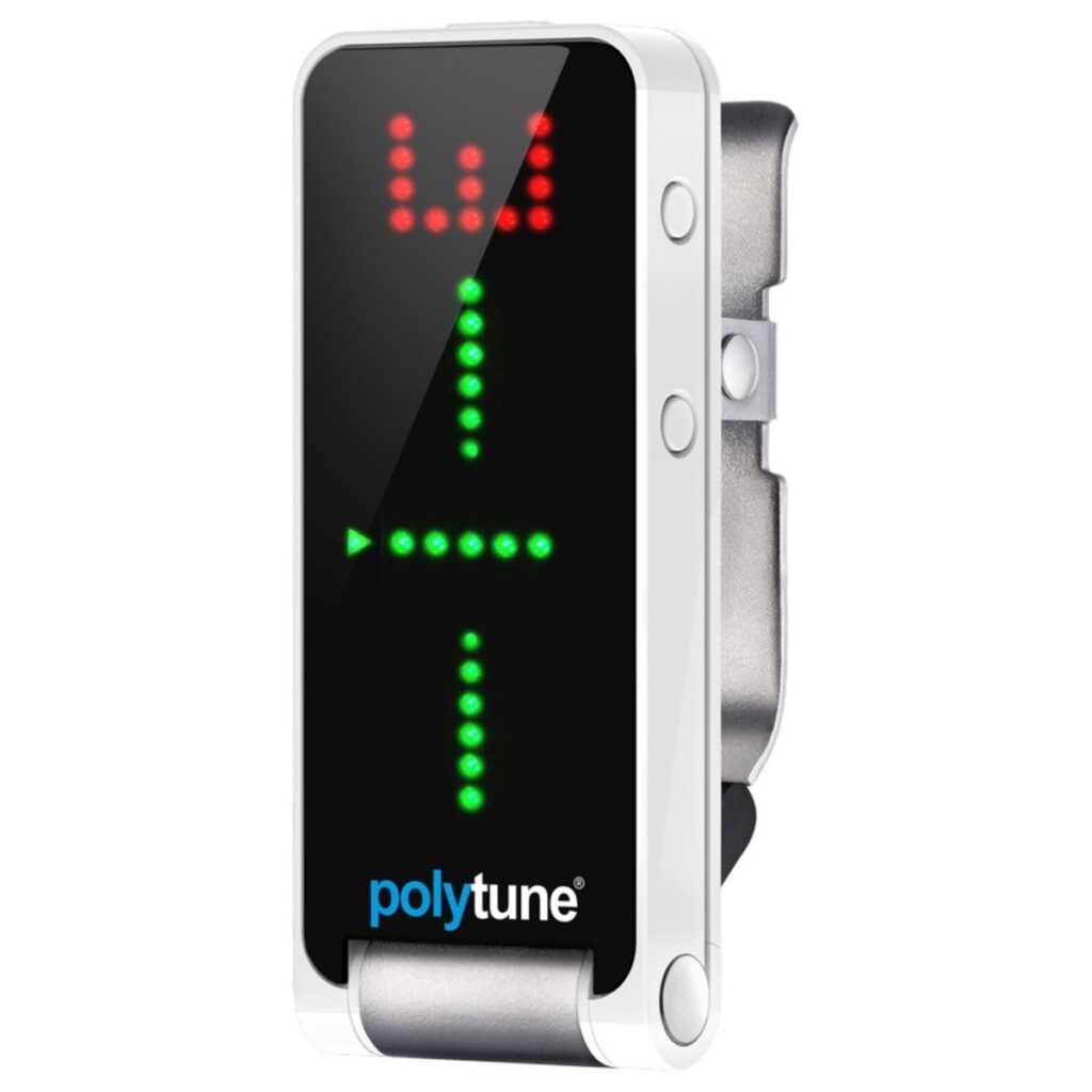 TC Electronic PolyTune Clip Guitar Tuner White