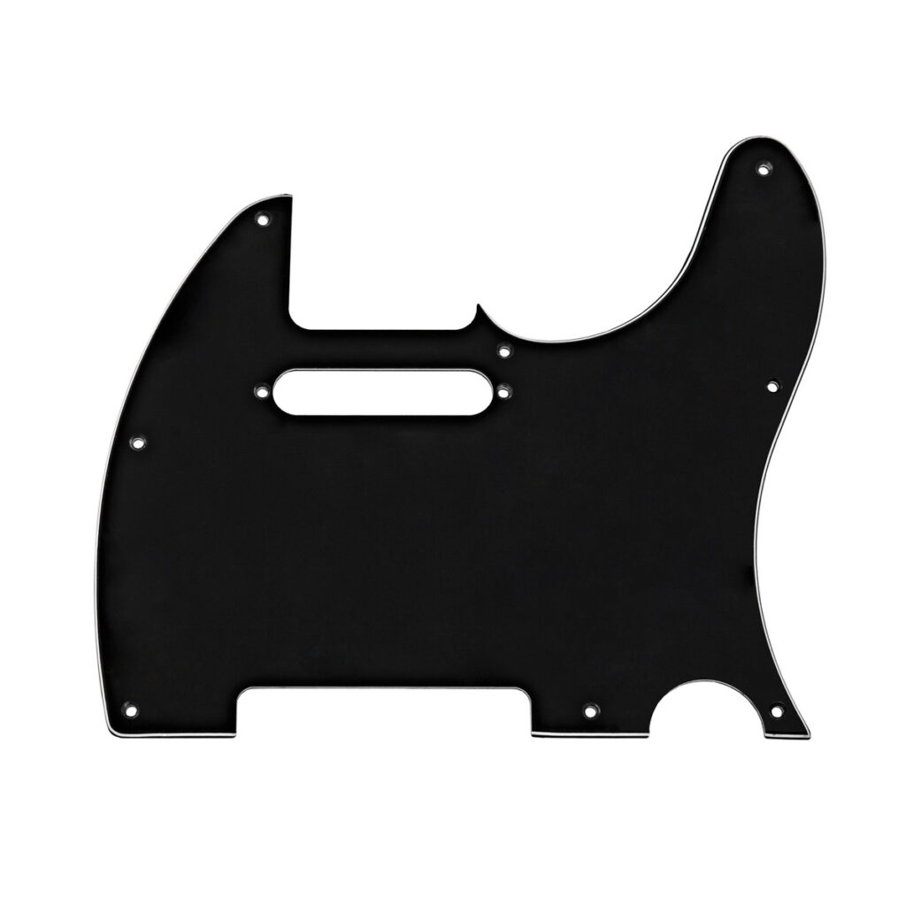 Guitarworks 8-Hole SS Scratchplate Black