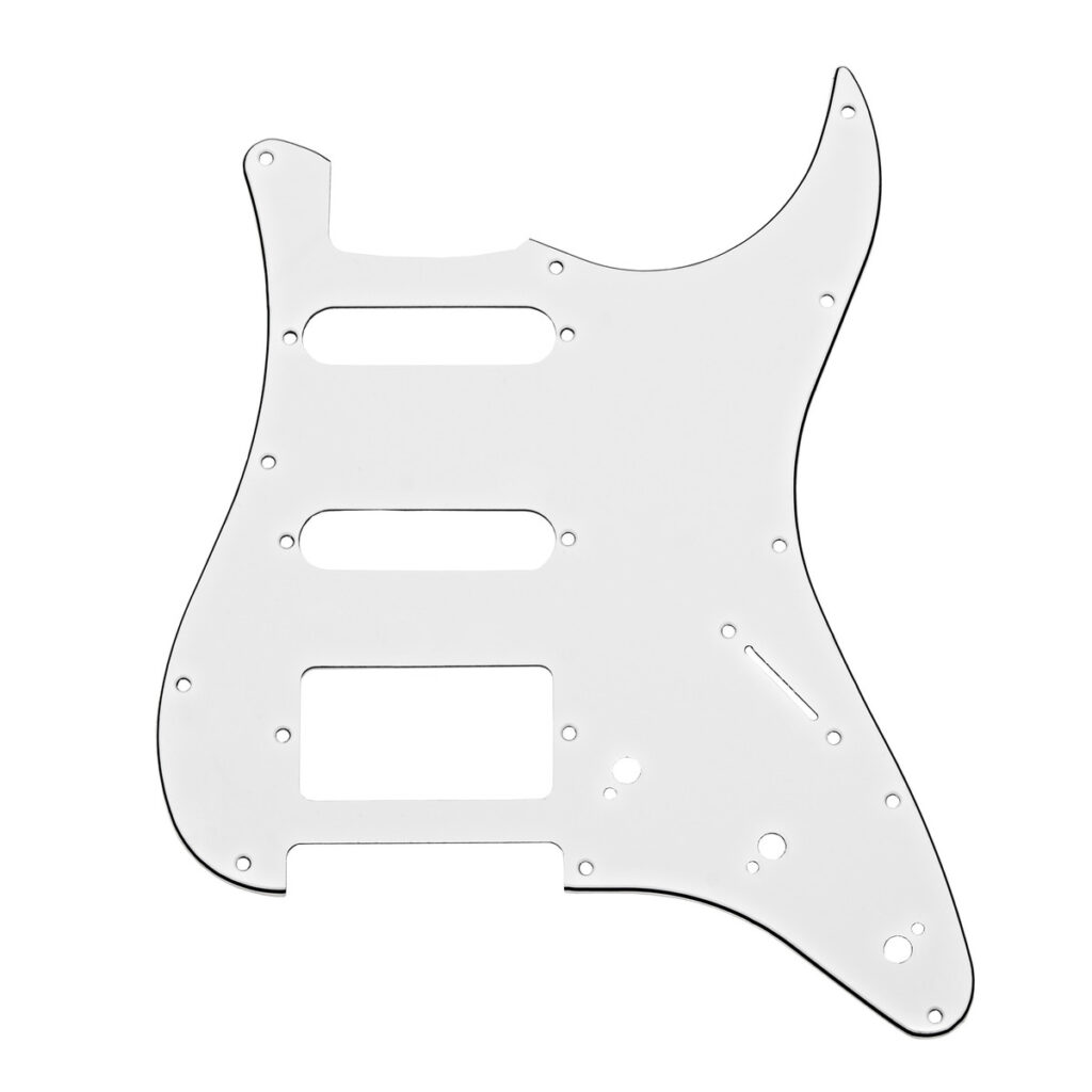 Guitarworks 11-Hole HSS Scratchplate White