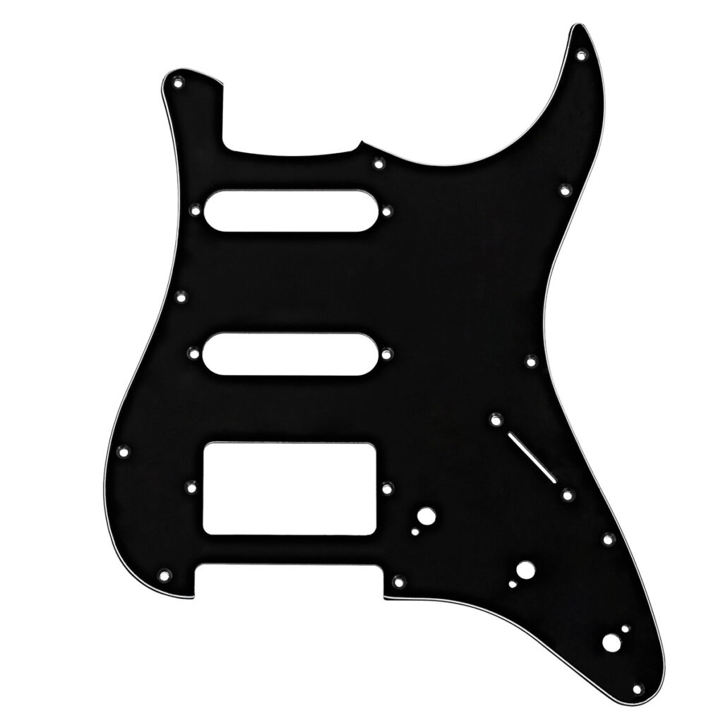 Guitarworks 11-Hole HSS Scratchplate Black