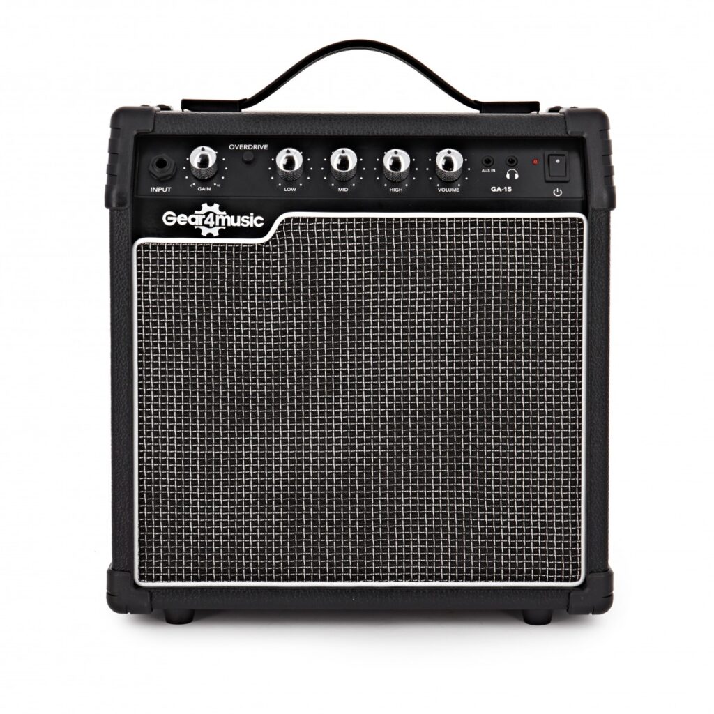 15W Electric Guitar Combo Amplifier by Gear4music