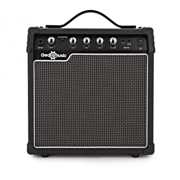 15W Electric Guitar Combo Amplifier by Gear4music