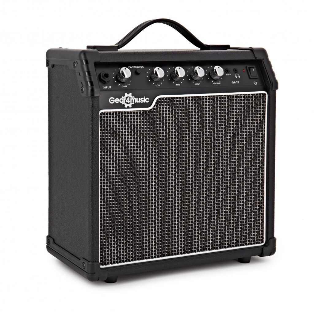 15W Electric Guitar Combo Amplifier by Gear4music