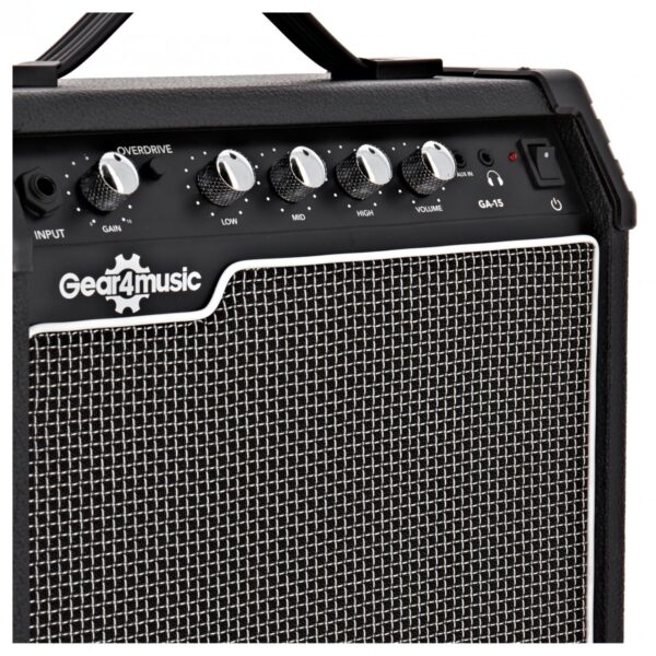 15W Electric Guitar Combo Amplifier by Gear4music