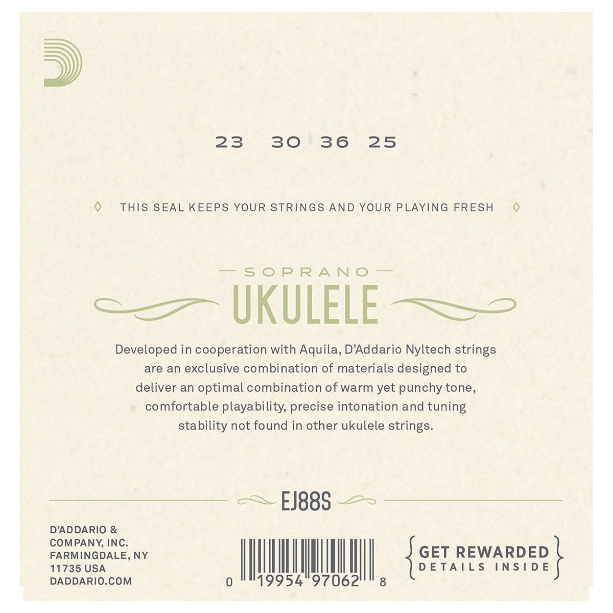 DAddario EJ88S Nyltech Ukulele Soprano - Image 2