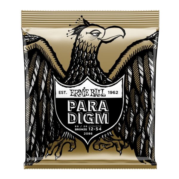 Ernie Ball 2086 Paradigm Medium-Light 80/20 Bronze 12-54 - Image 1