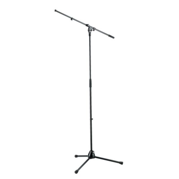 K&M 210/2 Boom Microphone Stand Black - Image 1