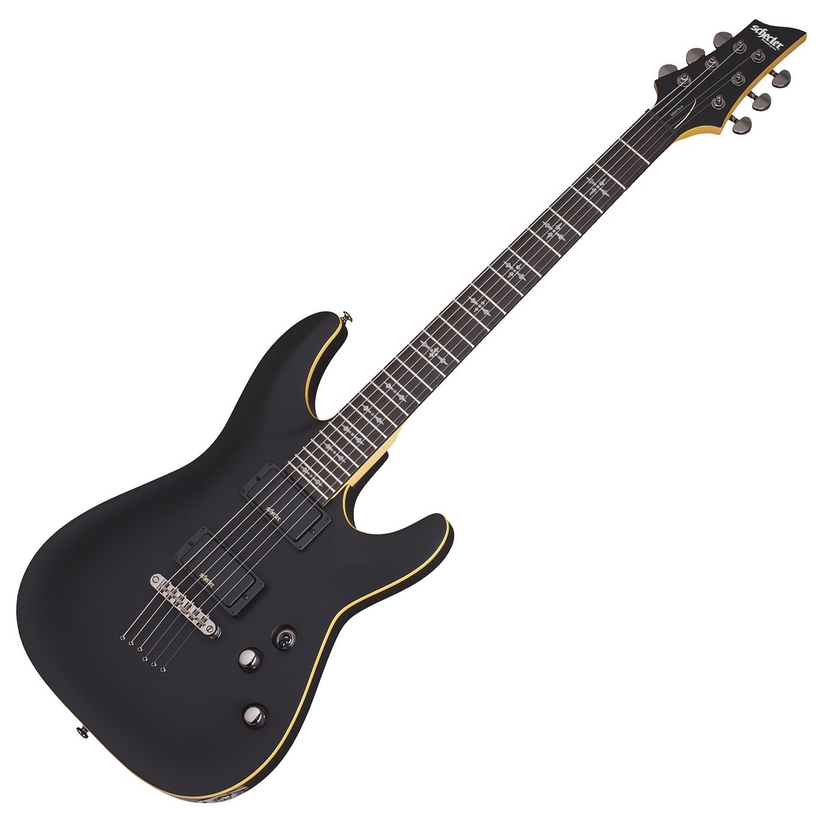 Schecter Demon-6 Aged Black Satin - Image 1