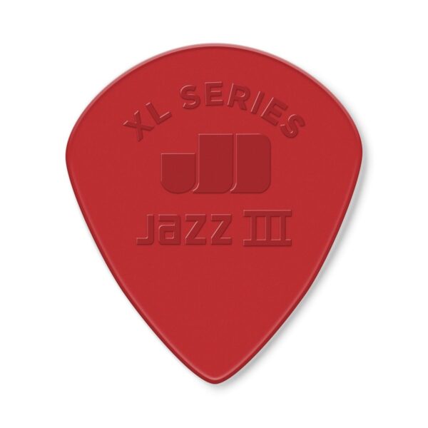 Dunlop JD-47PXLN Nylon Jazz III XL Red 1.38mm 6 Pack - Image 1