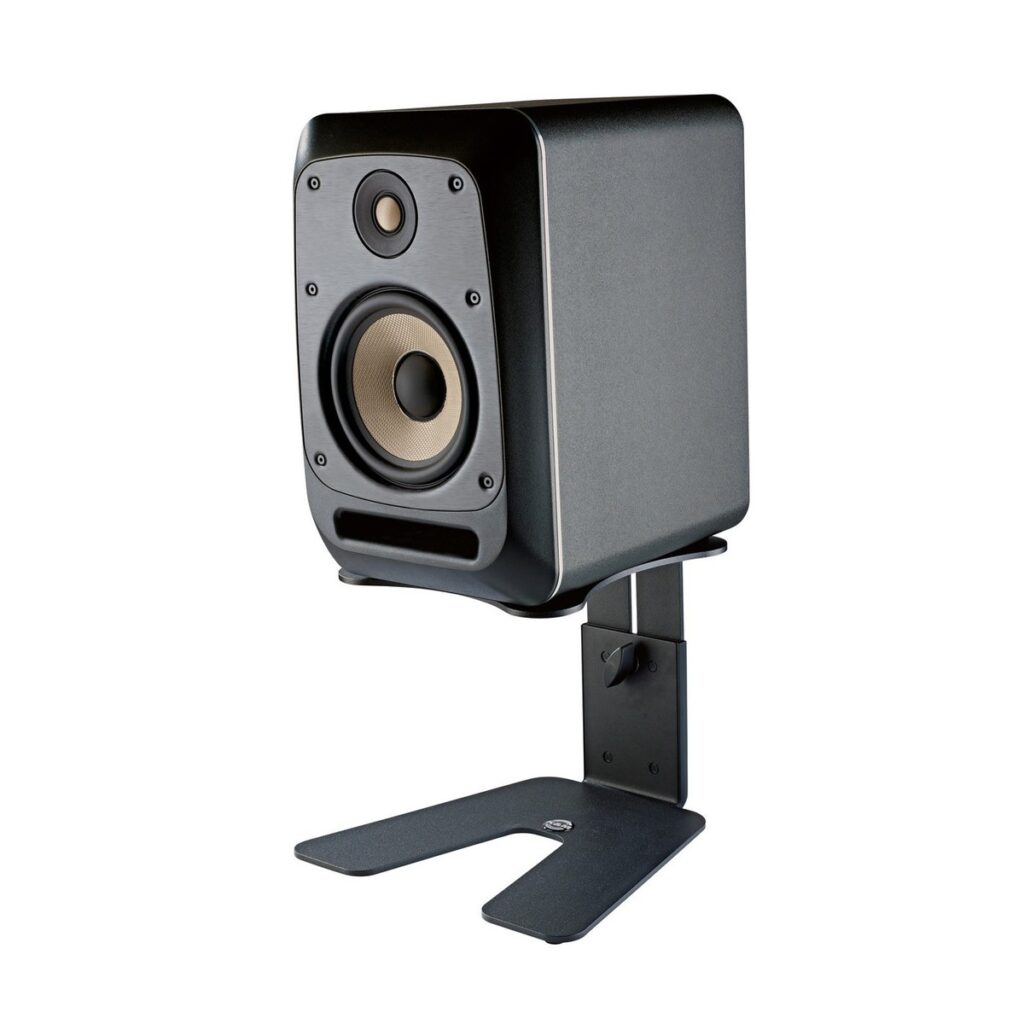 K&M 26774 Table Monitor Stand Structured Black