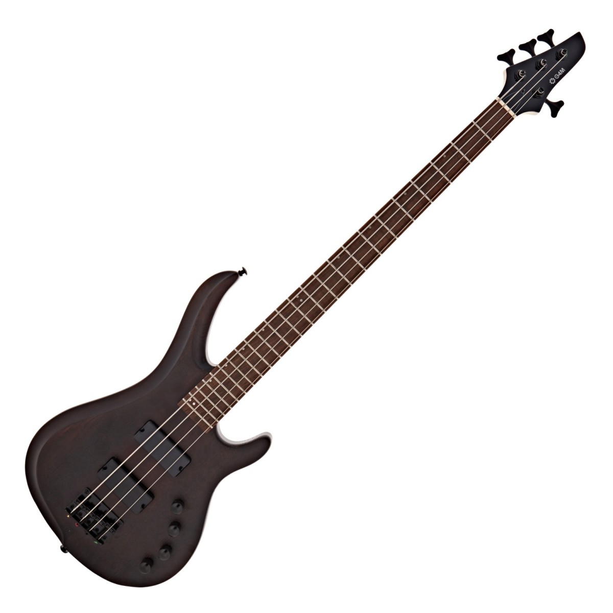 G4M 878 Bass Guitar Walnut Stain & Eden Orbiter 8 Combo Amp - Image 4