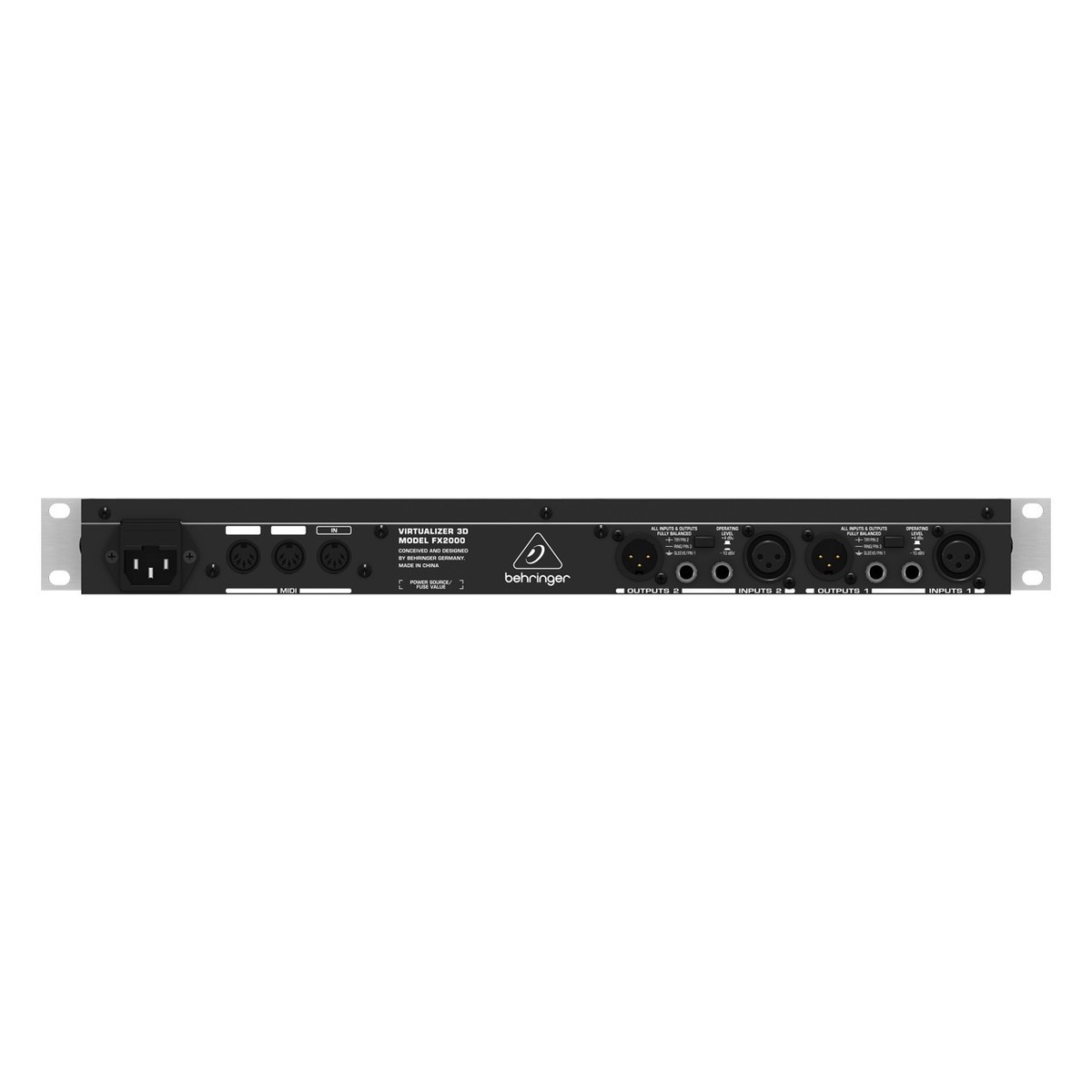 Behringer Virtualizer 3D FX2000 Multi Effects Processor - Image 4