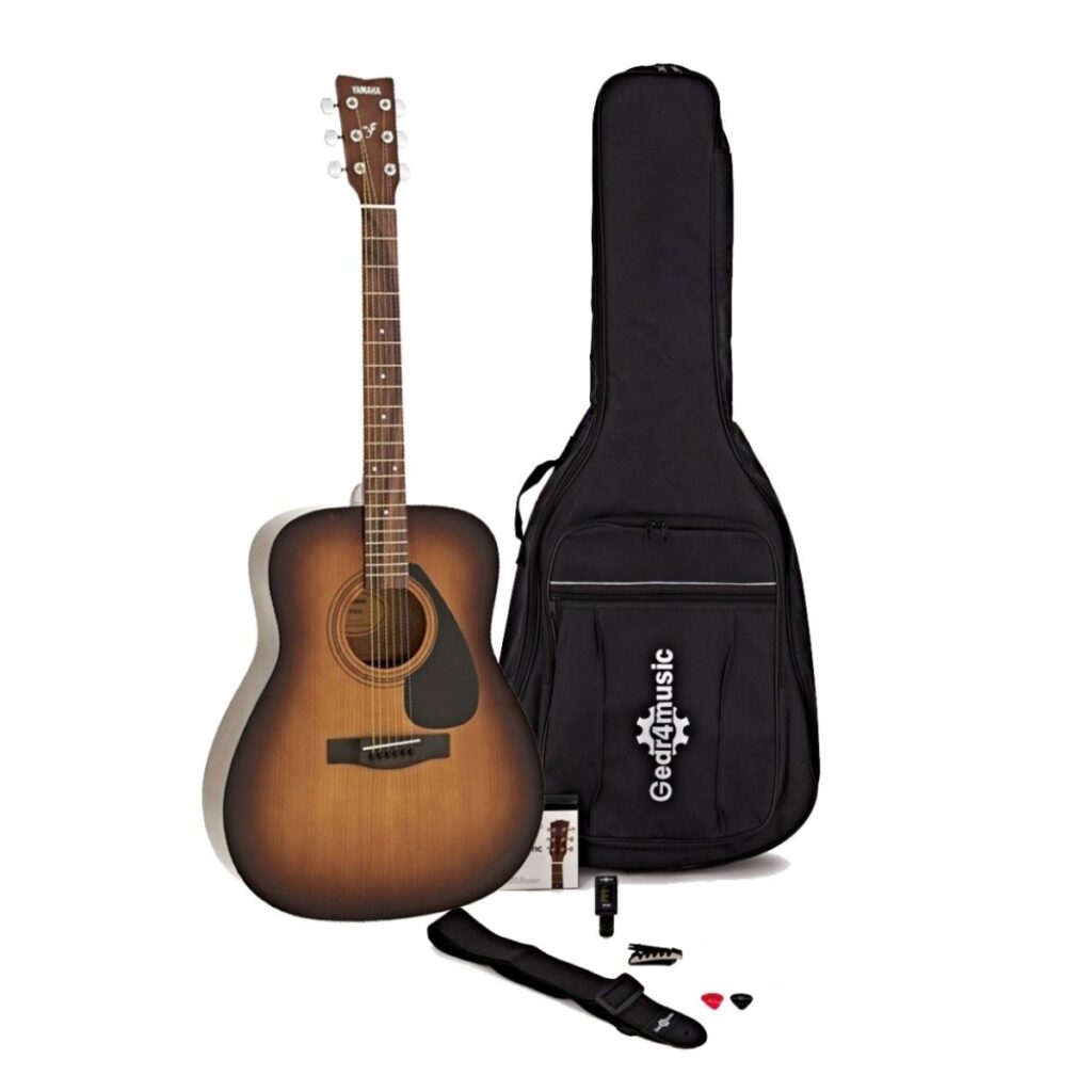 Yamaha F310 Acoustic Sunburst w/ Gear4music Accessory Pack