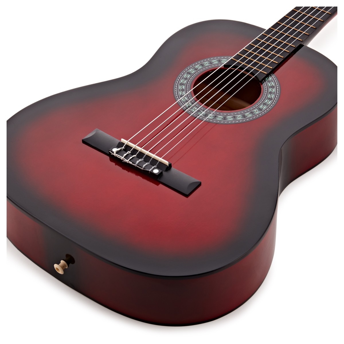 3/4 Classical Guitar Redburst by Gear4music