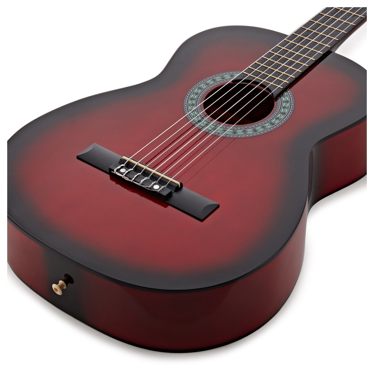 Classical Guitar by Gear4music Red Burst