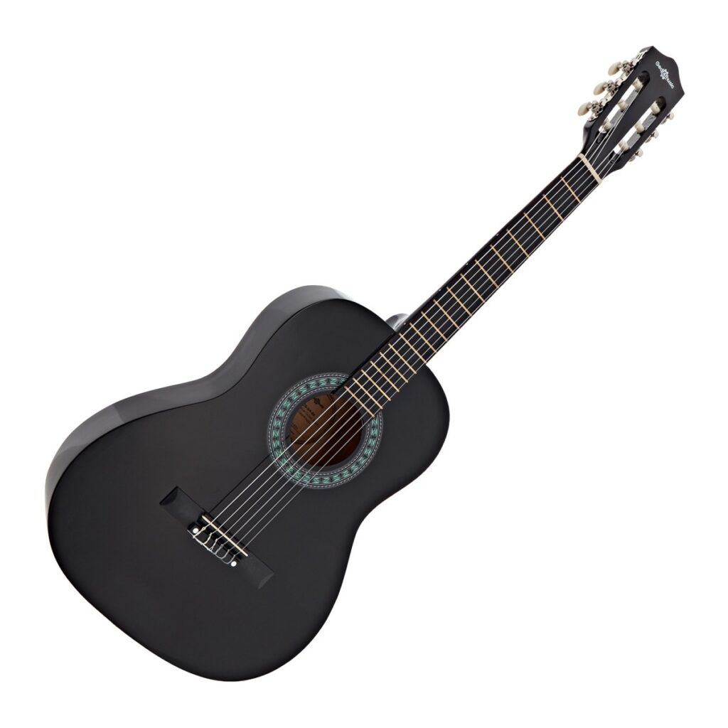 3/4 Classical Guitar Black by Gear4music