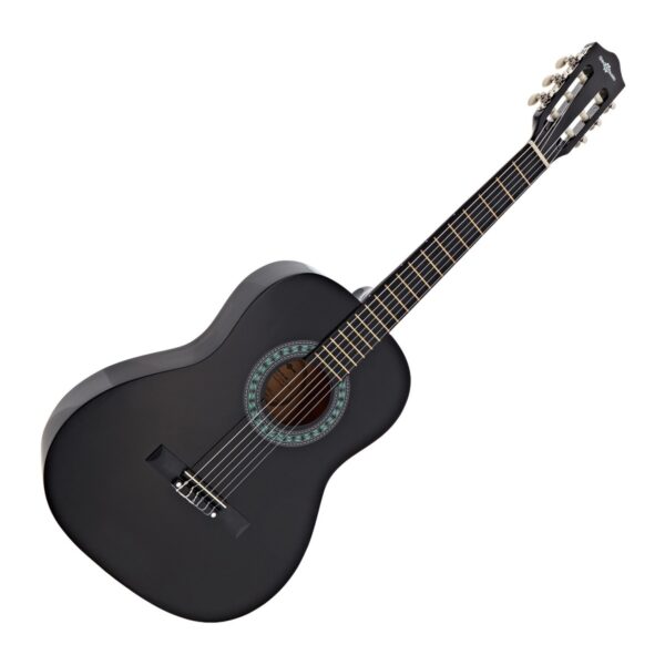 3/4 Classical Guitar Black by Gear4music