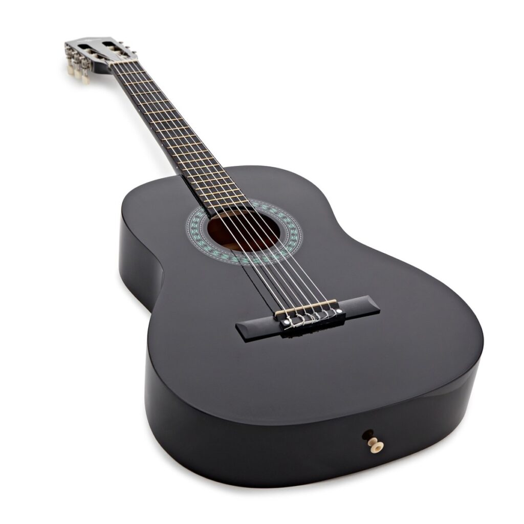 3/4 Classical Guitar Black by Gear4music