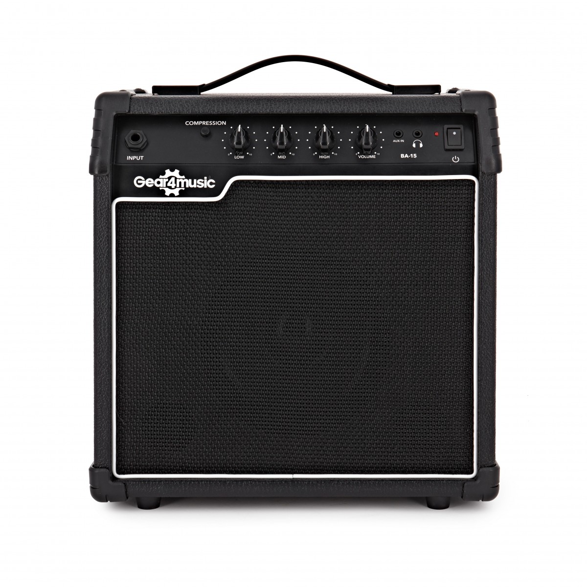 3/4 LA Bass Guitar Pink 15W Bass Amp Pack