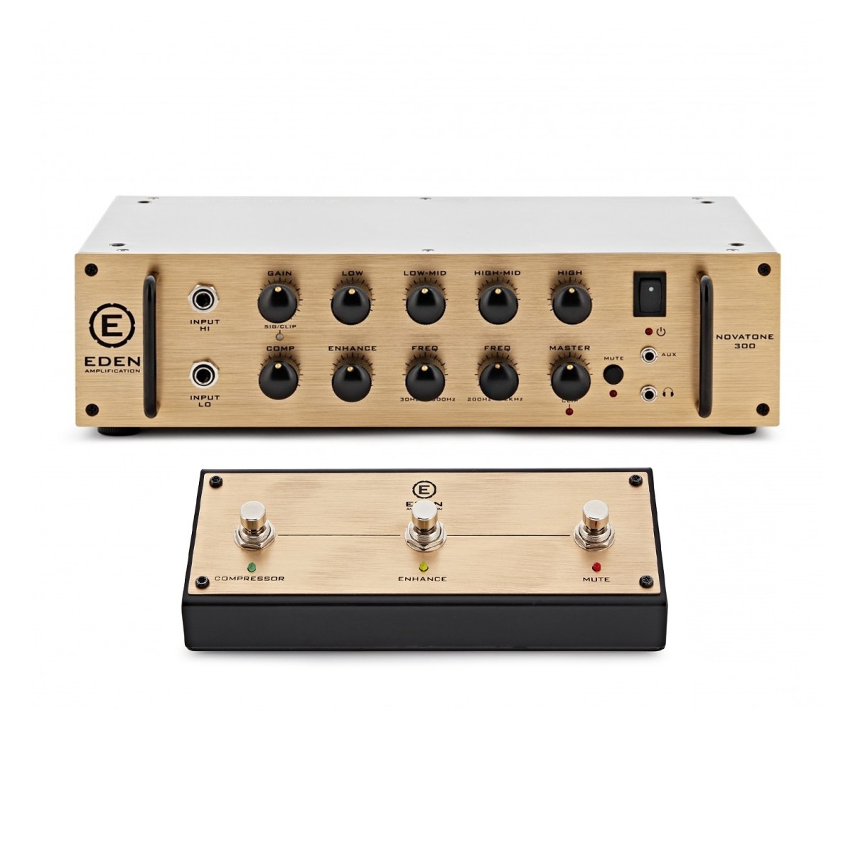 Eden NovaTone 300 Bass Amplifier Head with Footswitch
