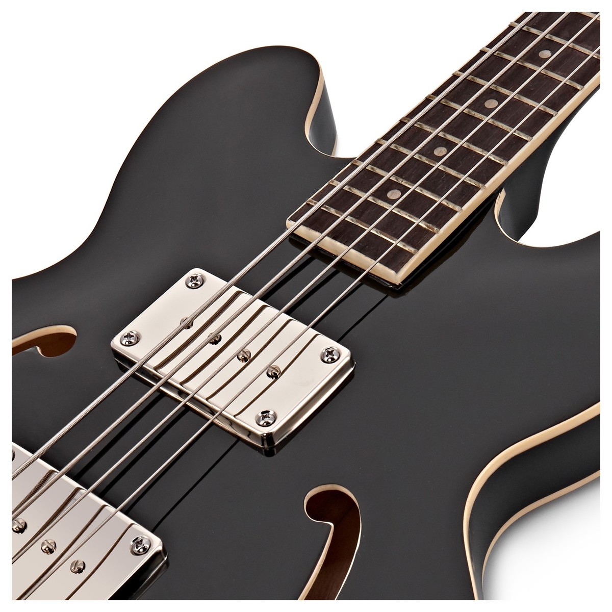 San Francisco Semi Acoustic Bass Black 15W Bass Amp Pack