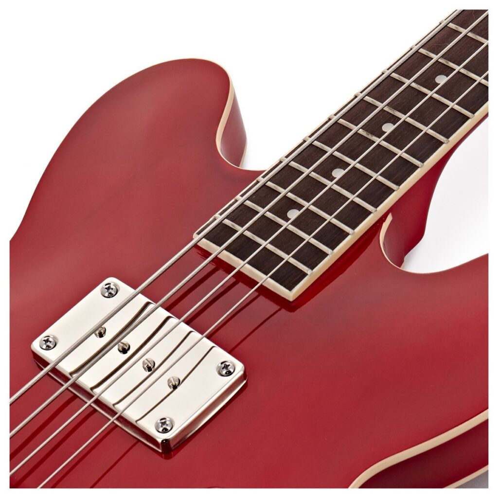 San Francisco Semi Acoustic Bass Wine Red 15W Bass Amp Pack