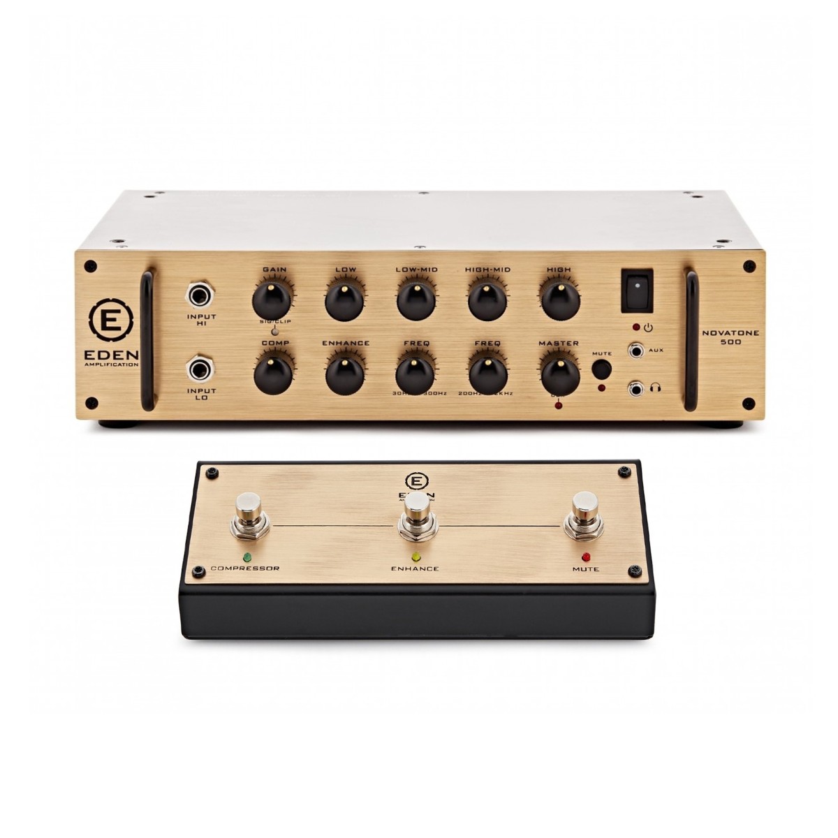 Eden NovaTone 500 Bass Amplifier Head with Footswitch