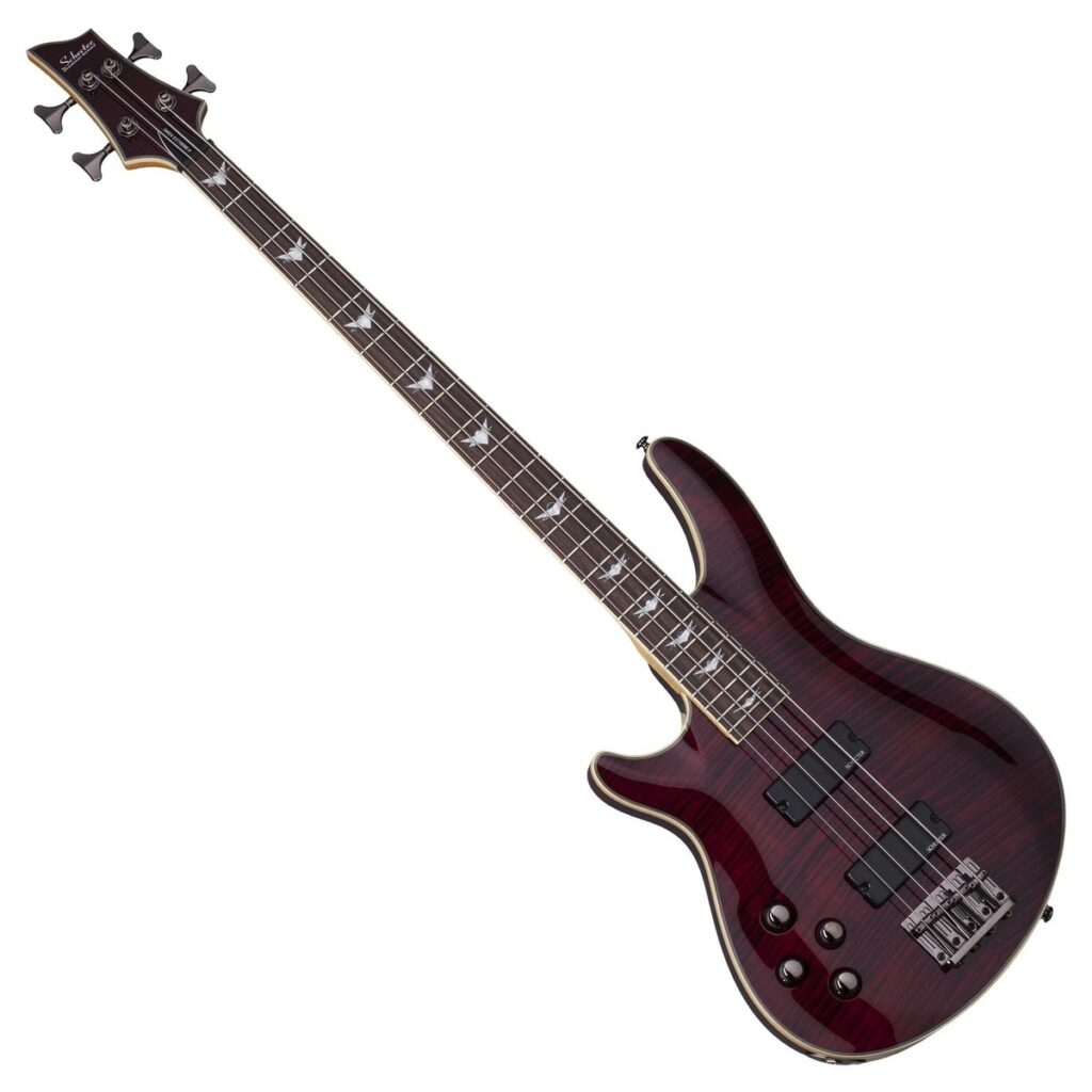 Schecter Omen Extreme-4 Left Handed Bass Black Cherry