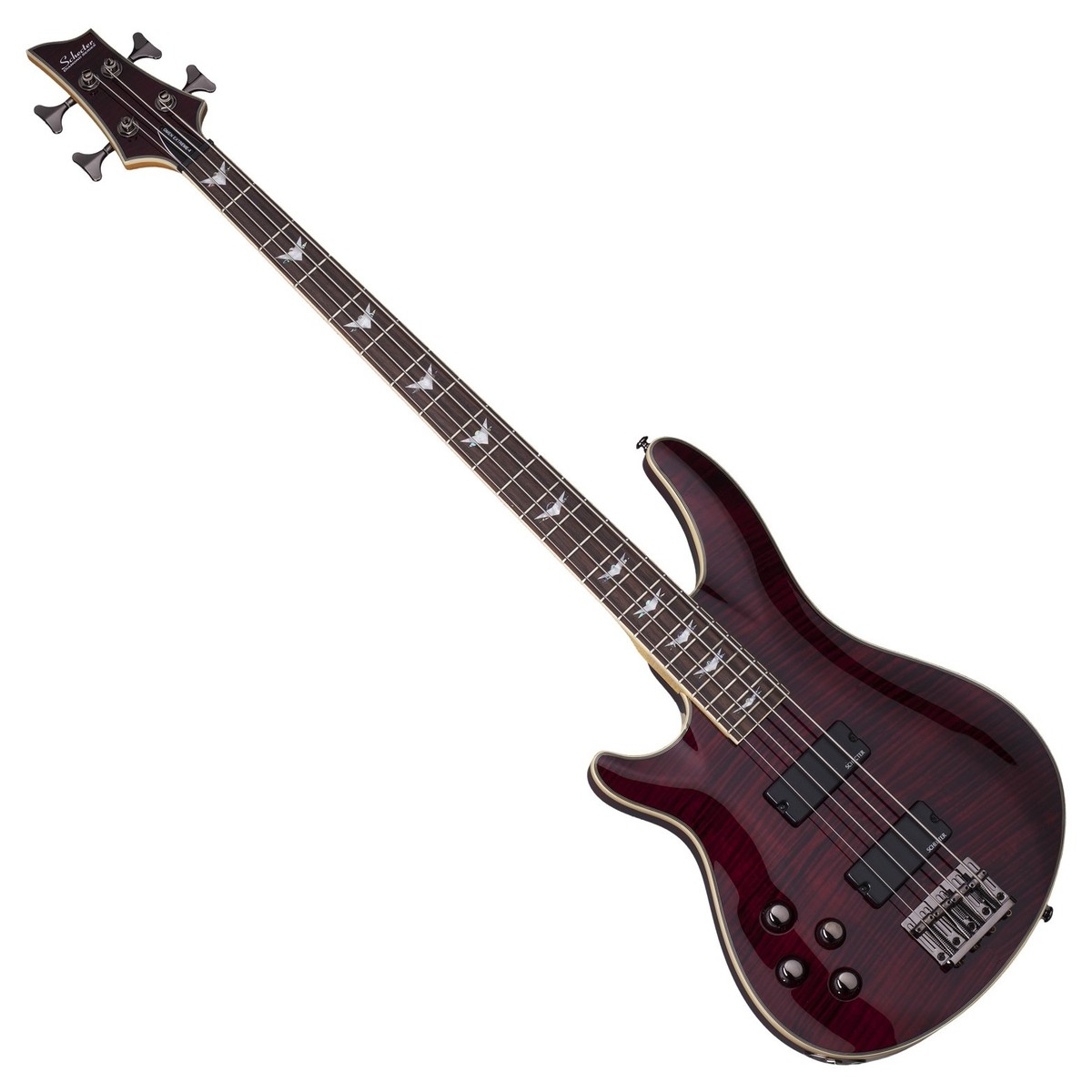 Schecter Omen Extreme-4 Left Handed Bass Black Cherry