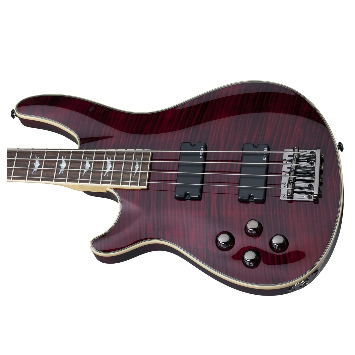 Schecter Omen Extreme-4 Left Handed Bass Black Cherry