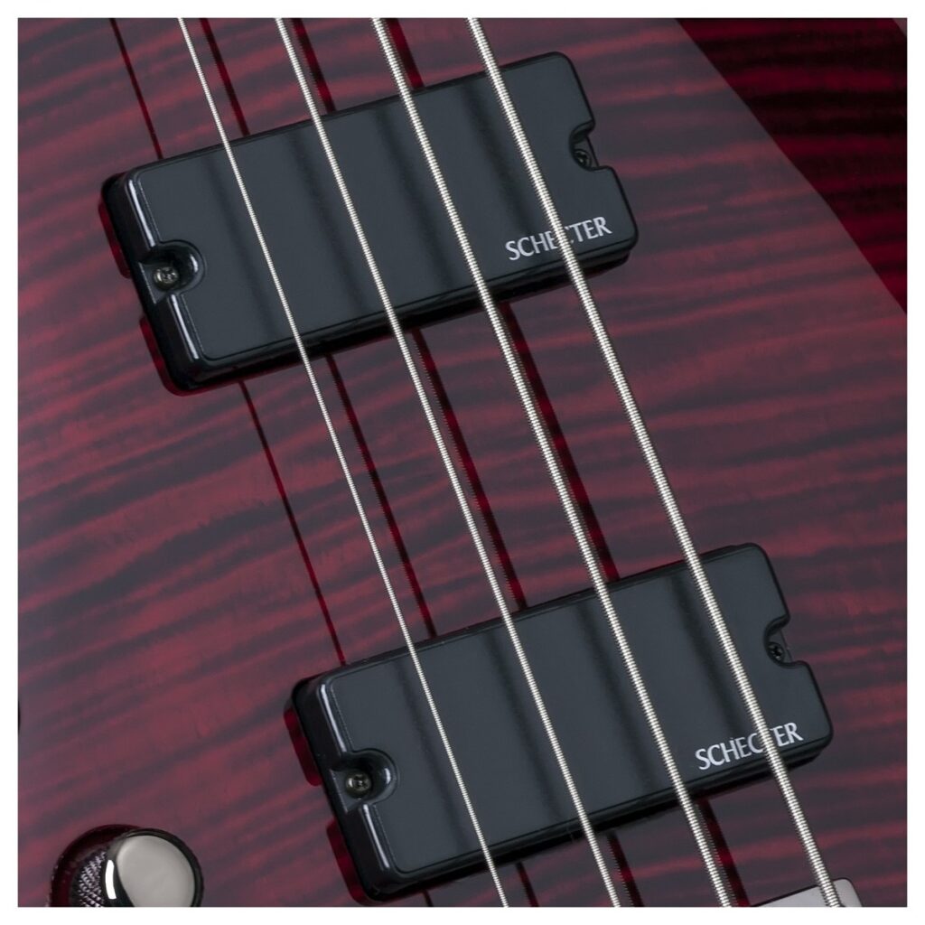 Schecter Omen Extreme-4 Left Handed Bass Black Cherry