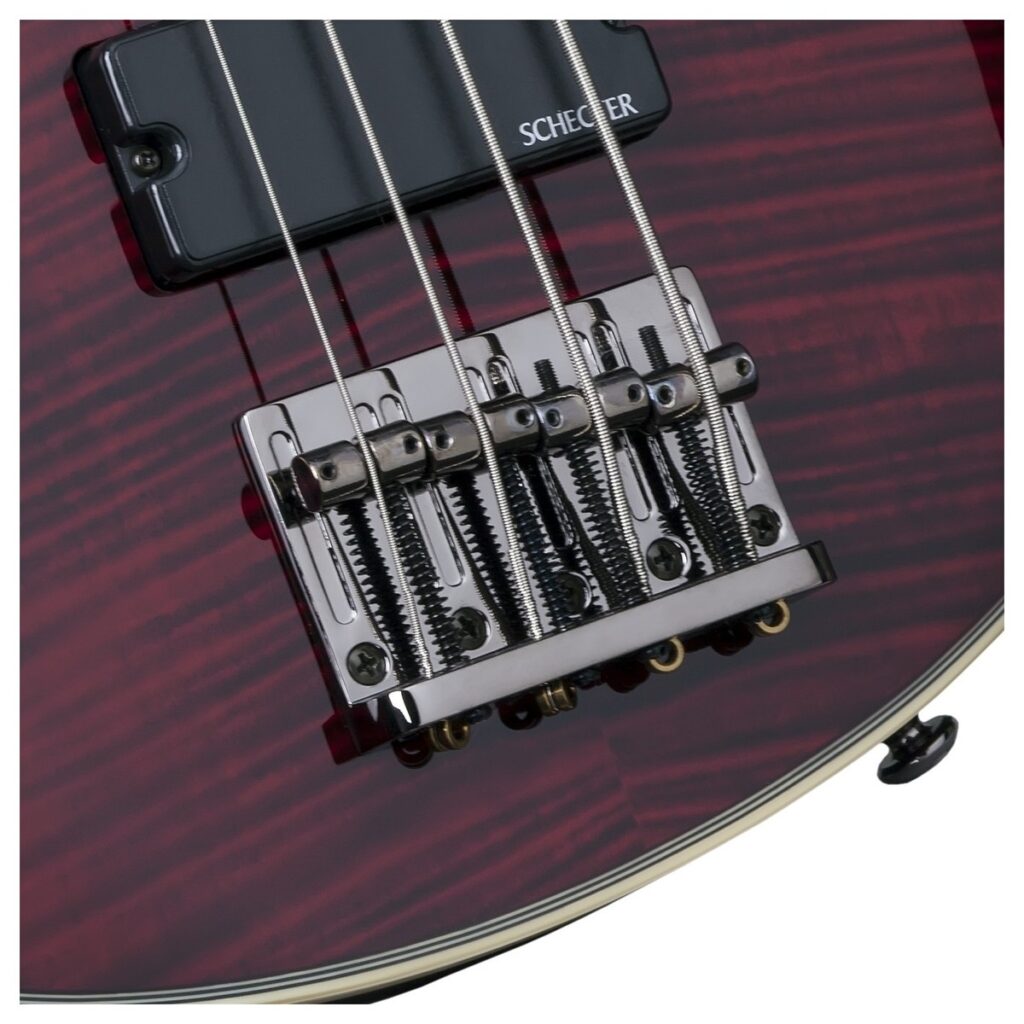 Schecter Omen Extreme-4 Left Handed Bass Black Cherry