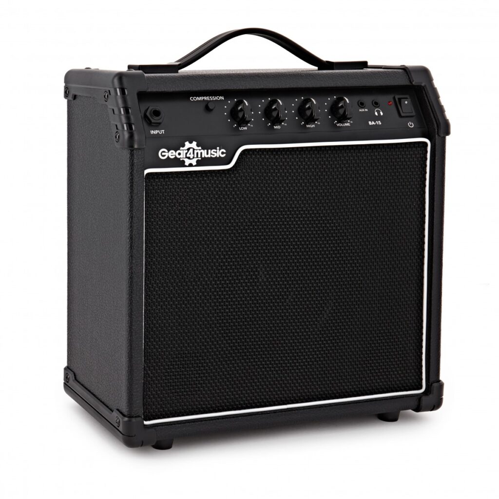 15W Bass Combo Amplifier by Gear4music