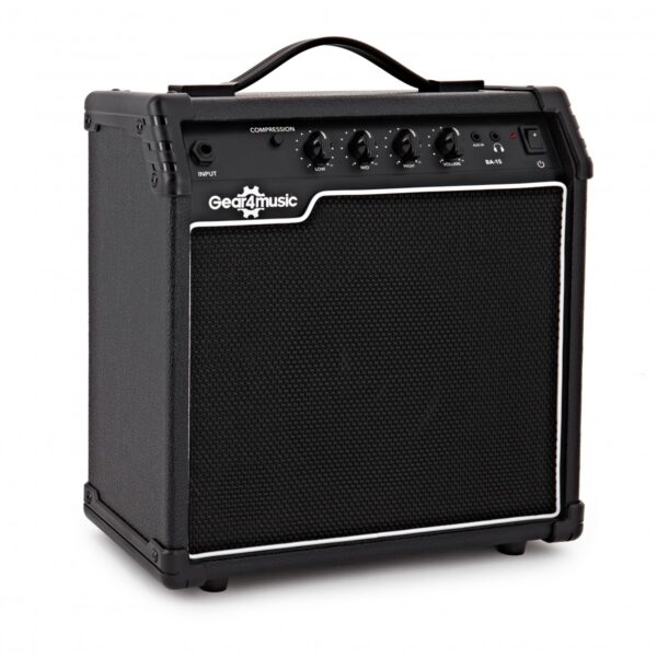 15W Bass Combo Amplifier by Gear4music