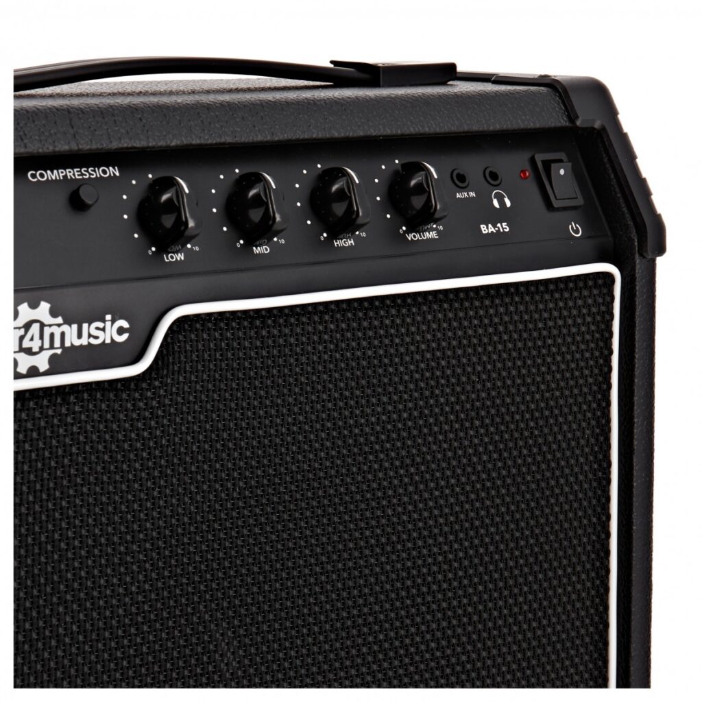 15W Bass Combo Amplifier by Gear4music