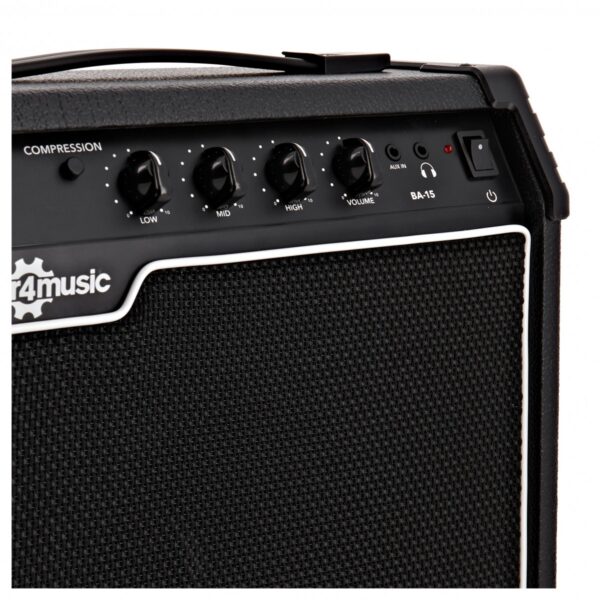 15W Bass Combo Amplifier by Gear4music