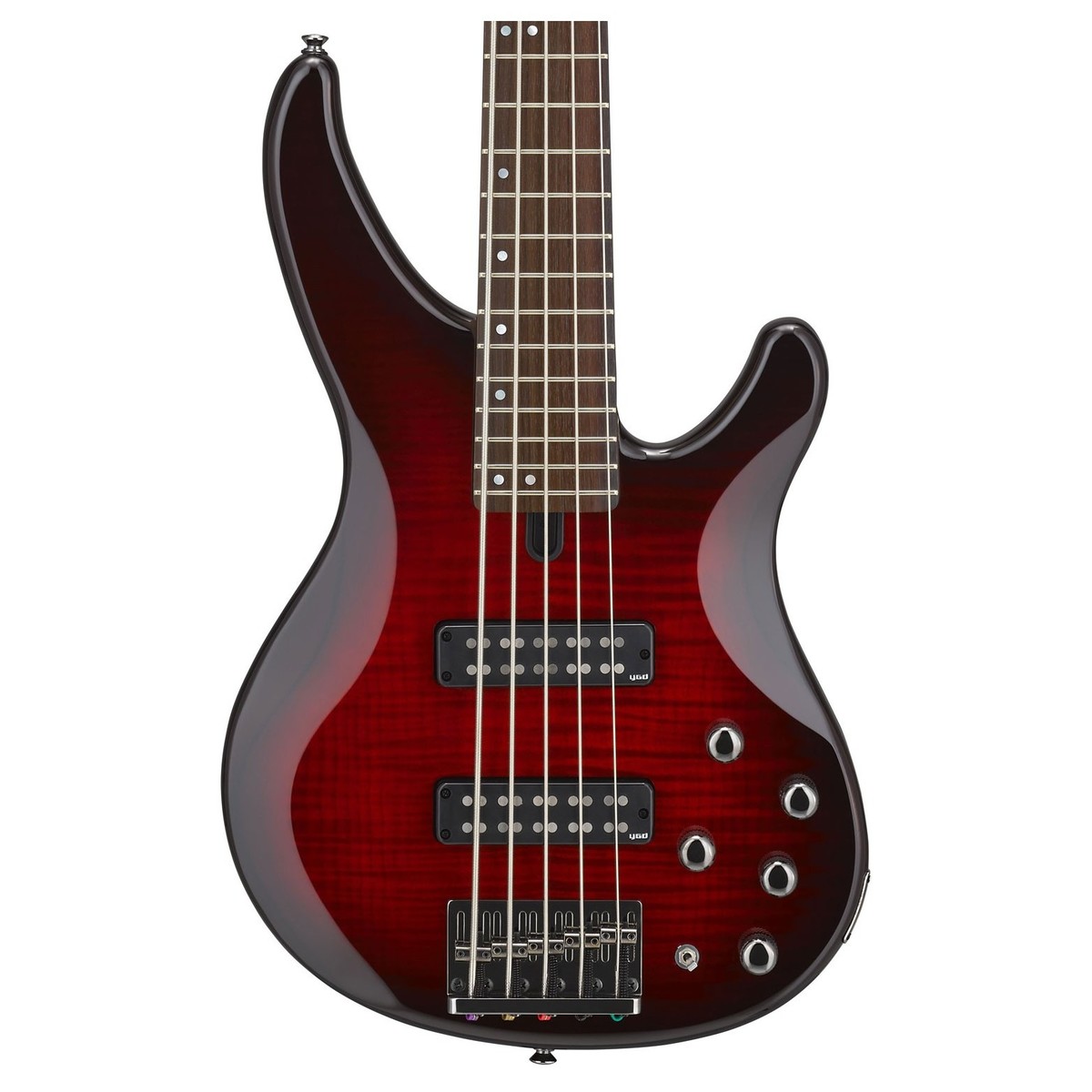 Yamaha TRBX605FM 5-String Bass Dark Red Burst