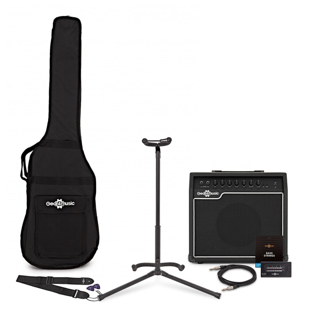 35 Watt Bass Amp & Accessory Pack by Gear4music