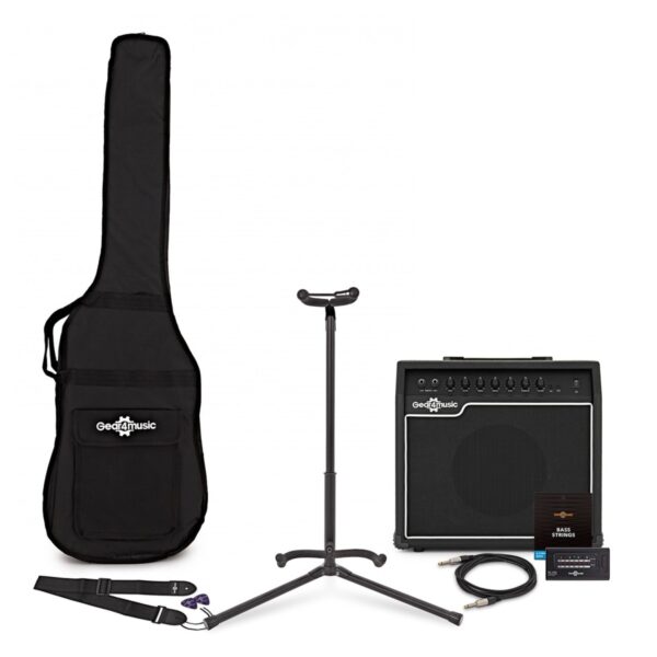 35 Watt Bass Amp & Accessory Pack by Gear4music
