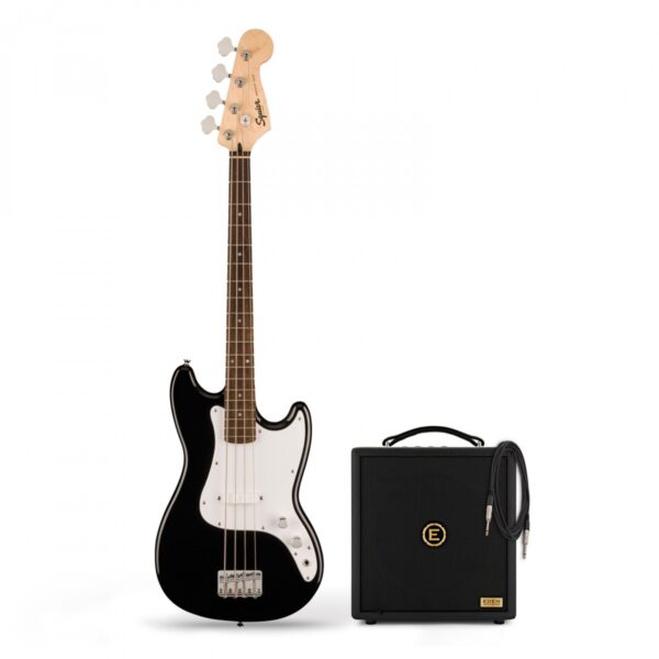 Squier Sonic Bronco Bass Black & Eden Orbiter 8 Bass Combo Amp
