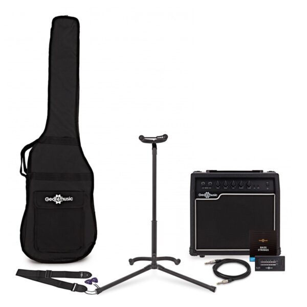20 Watt Bass Amp & Accessory Pack by Gear4music