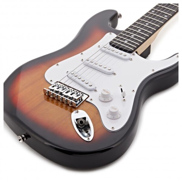3/4 LA Electric Guitar Sunburst Mini Guitar Amp Pack