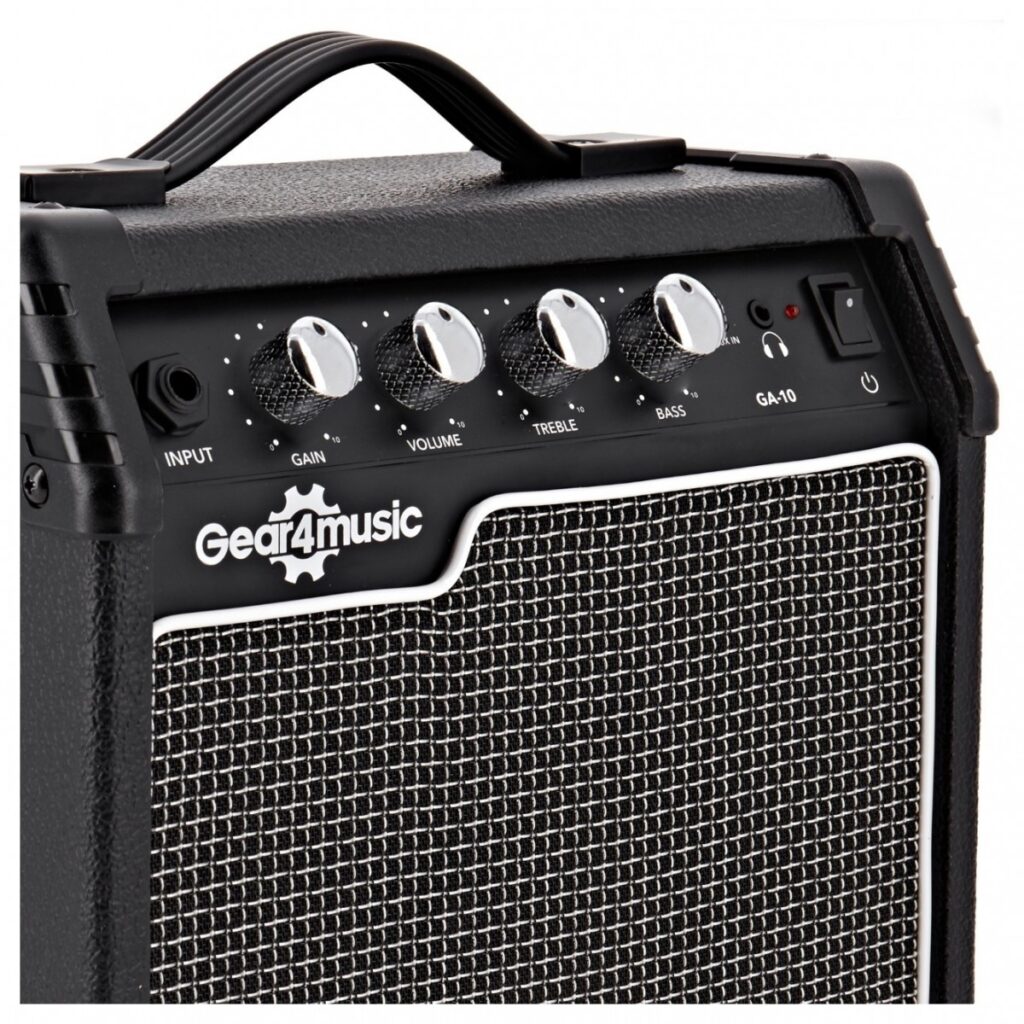 3/4 LA Left Handed Electric Guitar Sunburst 10W Guitar Amp & Accessory Pack