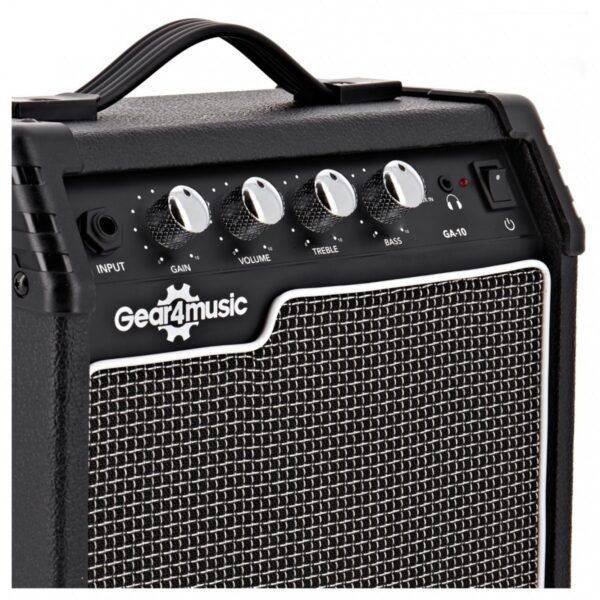3/4 LA Left Handed Electric Guitar Sunburst 10W Guitar Amp & Accessory Pack