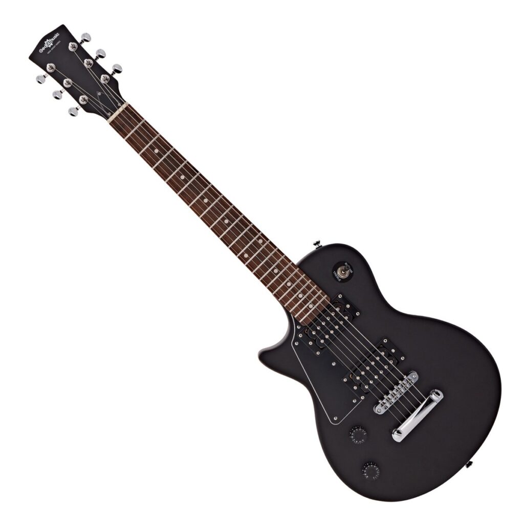 3/4 New Jersey Left Handed Electric Guitar Black Mini Guitar Amp Pack