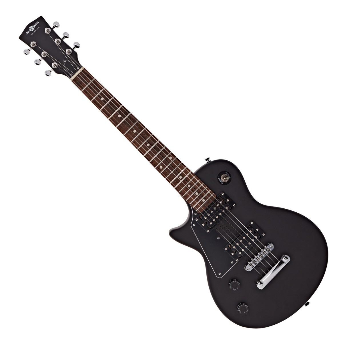 3/4 New Jersey Left Handed Electric Guitar Black Mini Guitar Amp Pack