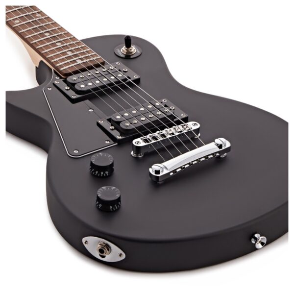 3/4 New Jersey Left Handed Electric Guitar Black Mini Guitar Amp Pack