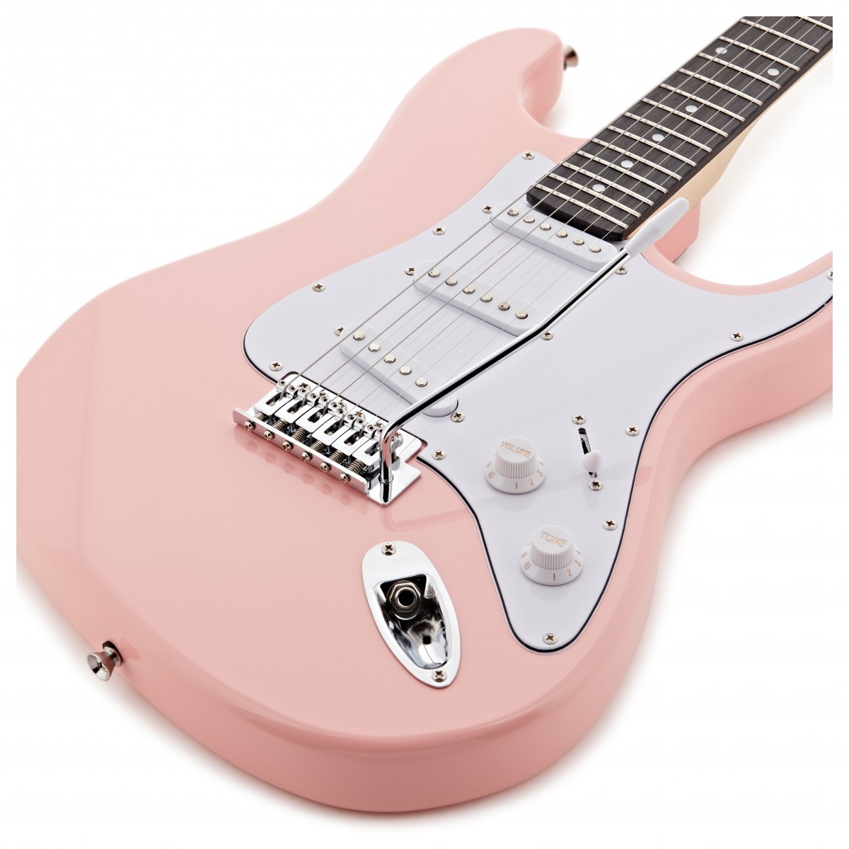 LA Electric Guitar Pink 10W Guitar Amp & Accessory Pack